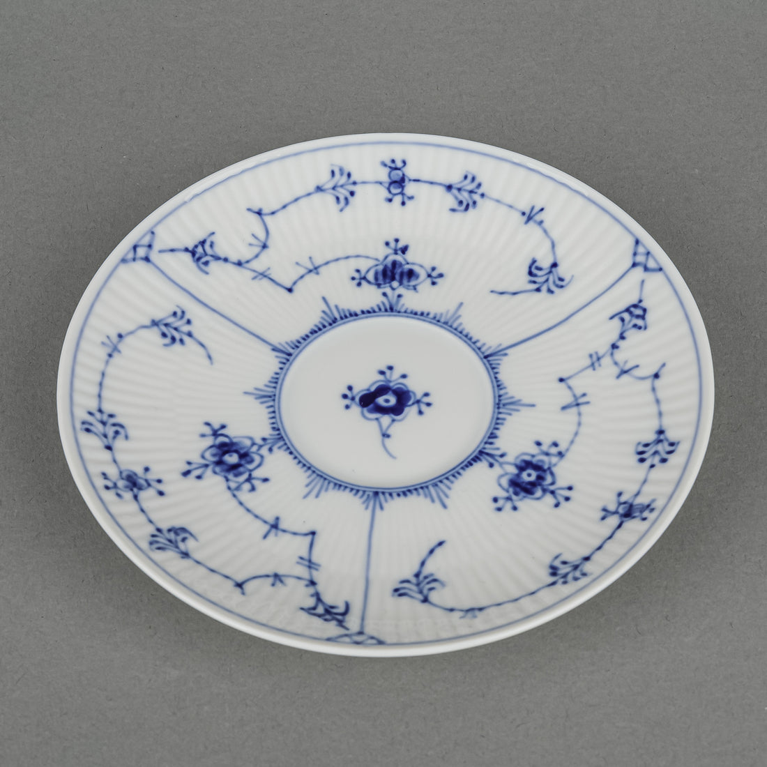 ROYAL COPENHAGEN Blue Fluted Plain Cup & Saucer 1/79