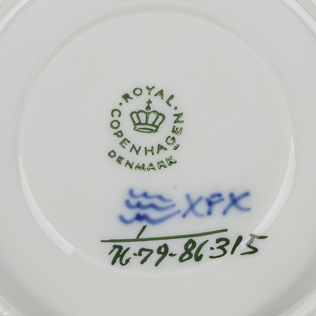 ROYAL COPENHAGEN Blue Fluted Plain Cup & Saucer 1/79