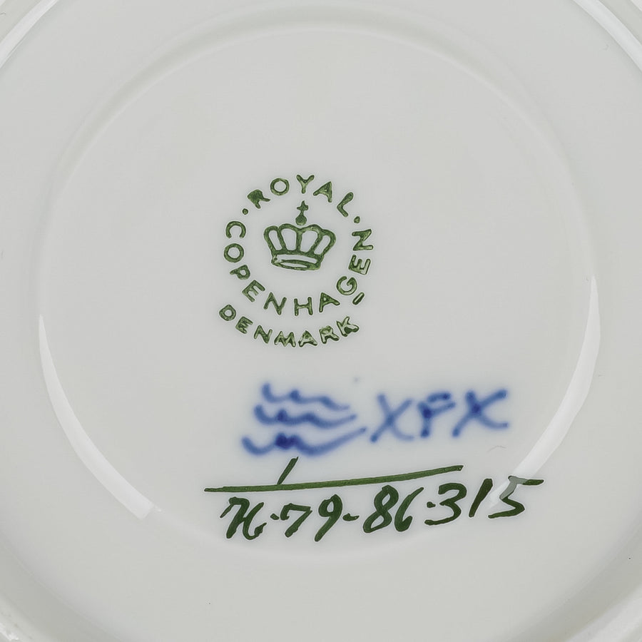 ROYAL COPENHAGEN Blue Fluted Plain Cup & Saucer 1/79
