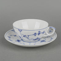 ROYAL COPENHAGEN Blue Fluted Plain Cup & Saucer 1/76