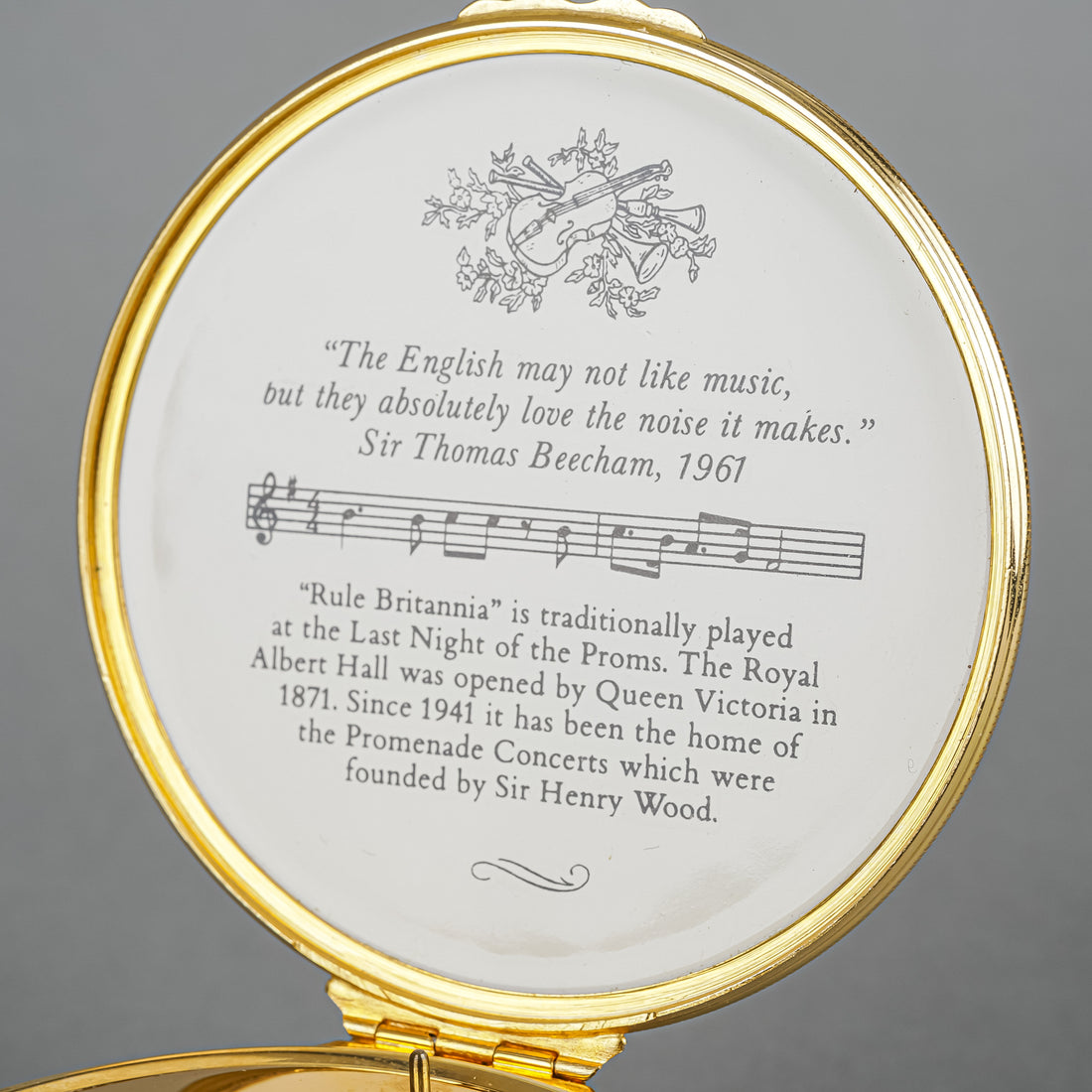 HALCYON DAYS Royal Albert Hall Enamel Music Box