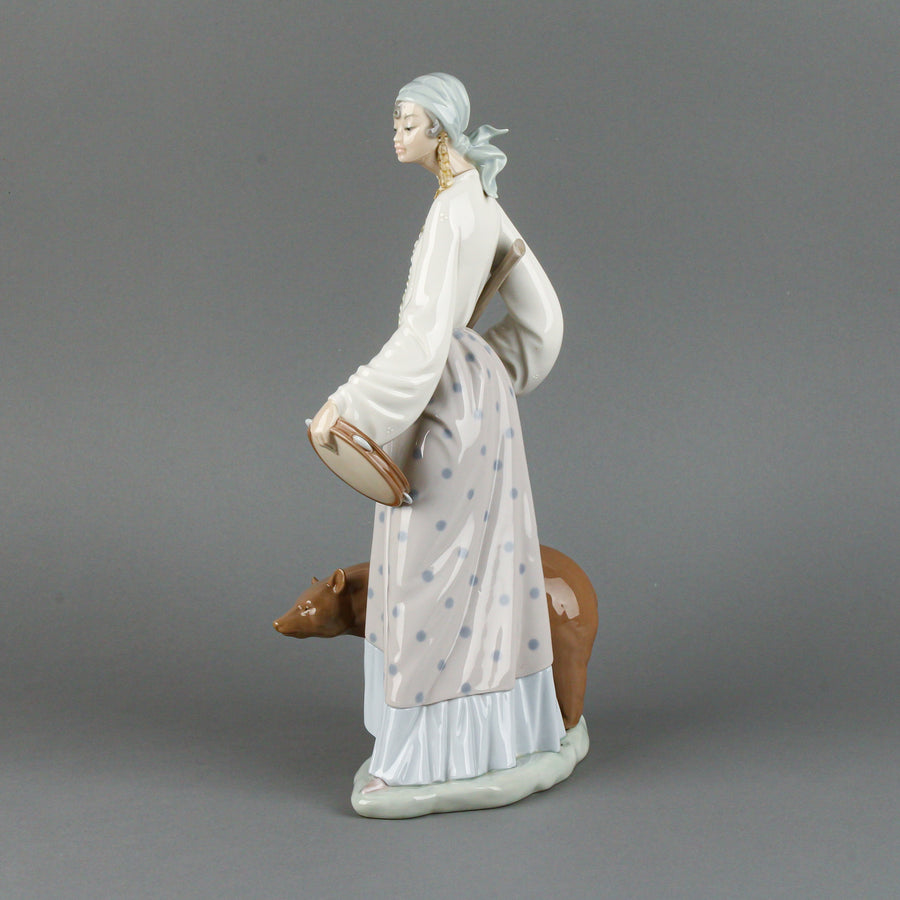 LLADRO Gypsy Woman with Bear 4919 Figurine
