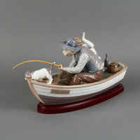 LLADRO Fishing with Gramps 5215 Figurine