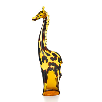 SALVIATI Murano Amber Glass Giraffe