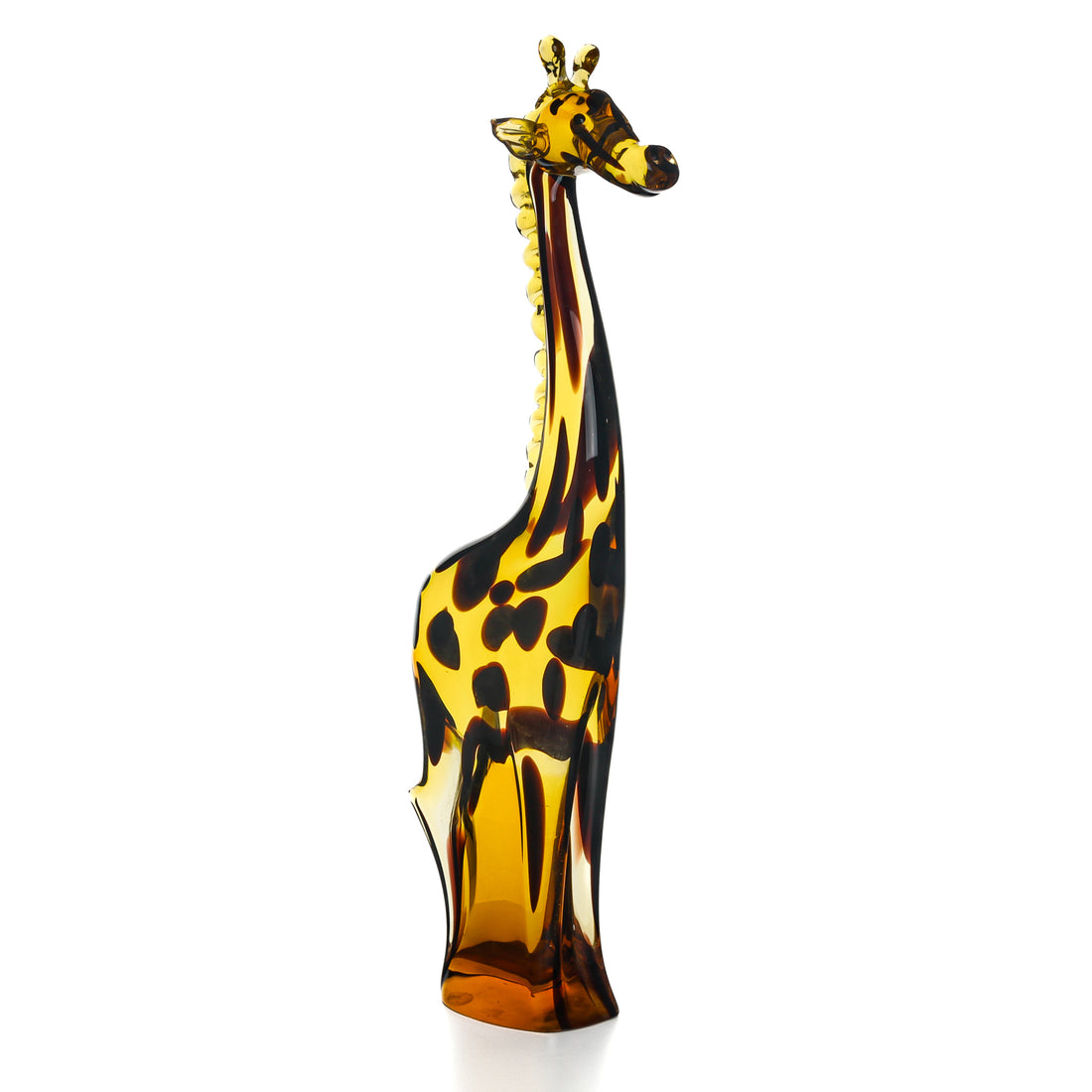 SALVIATI Murano Amber Glass Giraffe