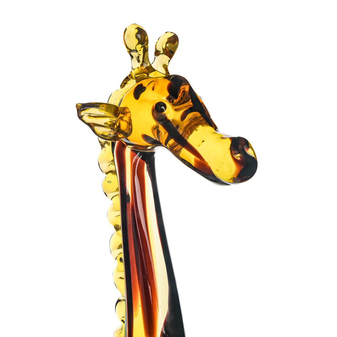SALVIATI Murano Amber Glass Giraffe