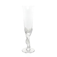 FABERGE Kissing Doves Crystal Champagne Flutes Set/2