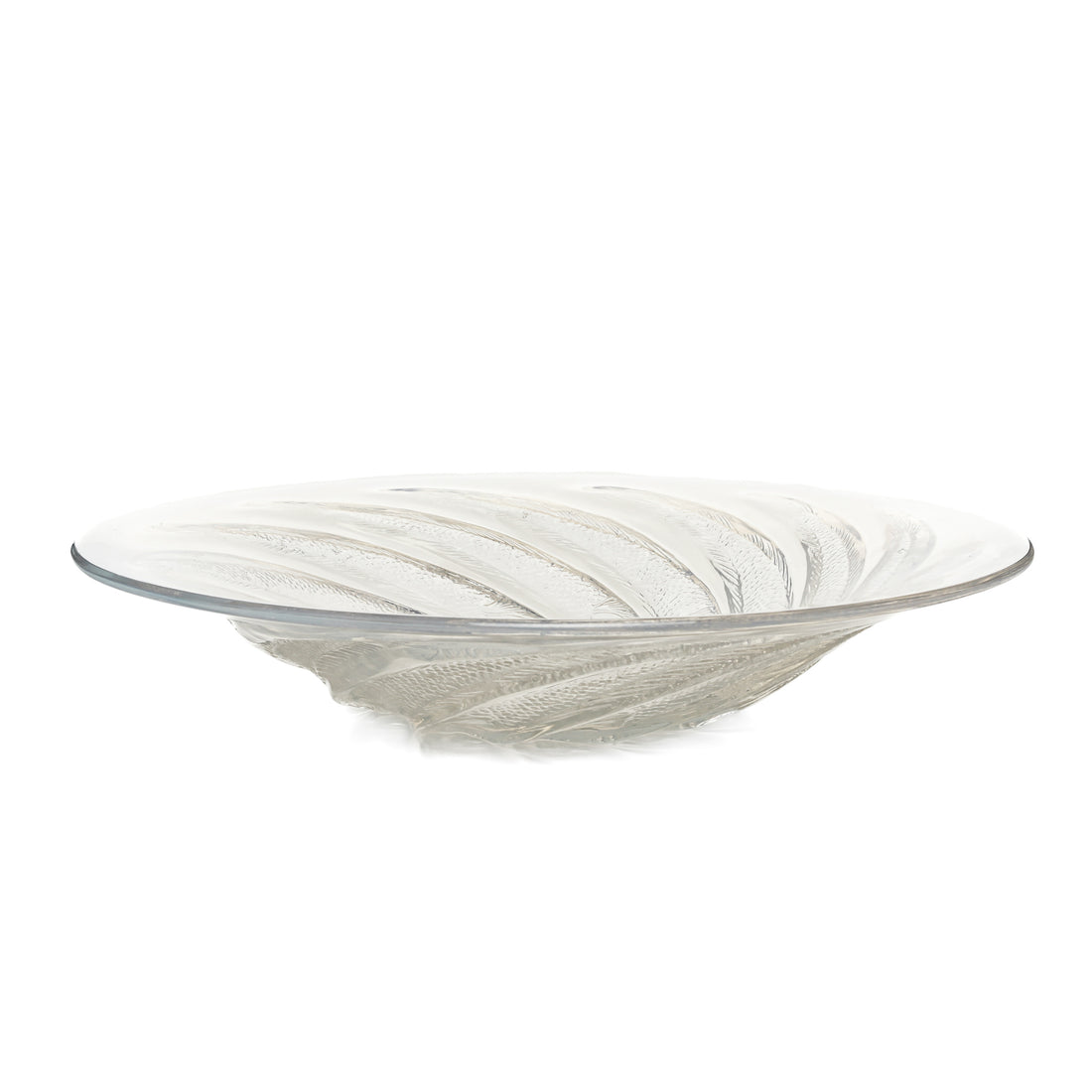 R.LALIQUE Poissons Opalescent Glass Bowl