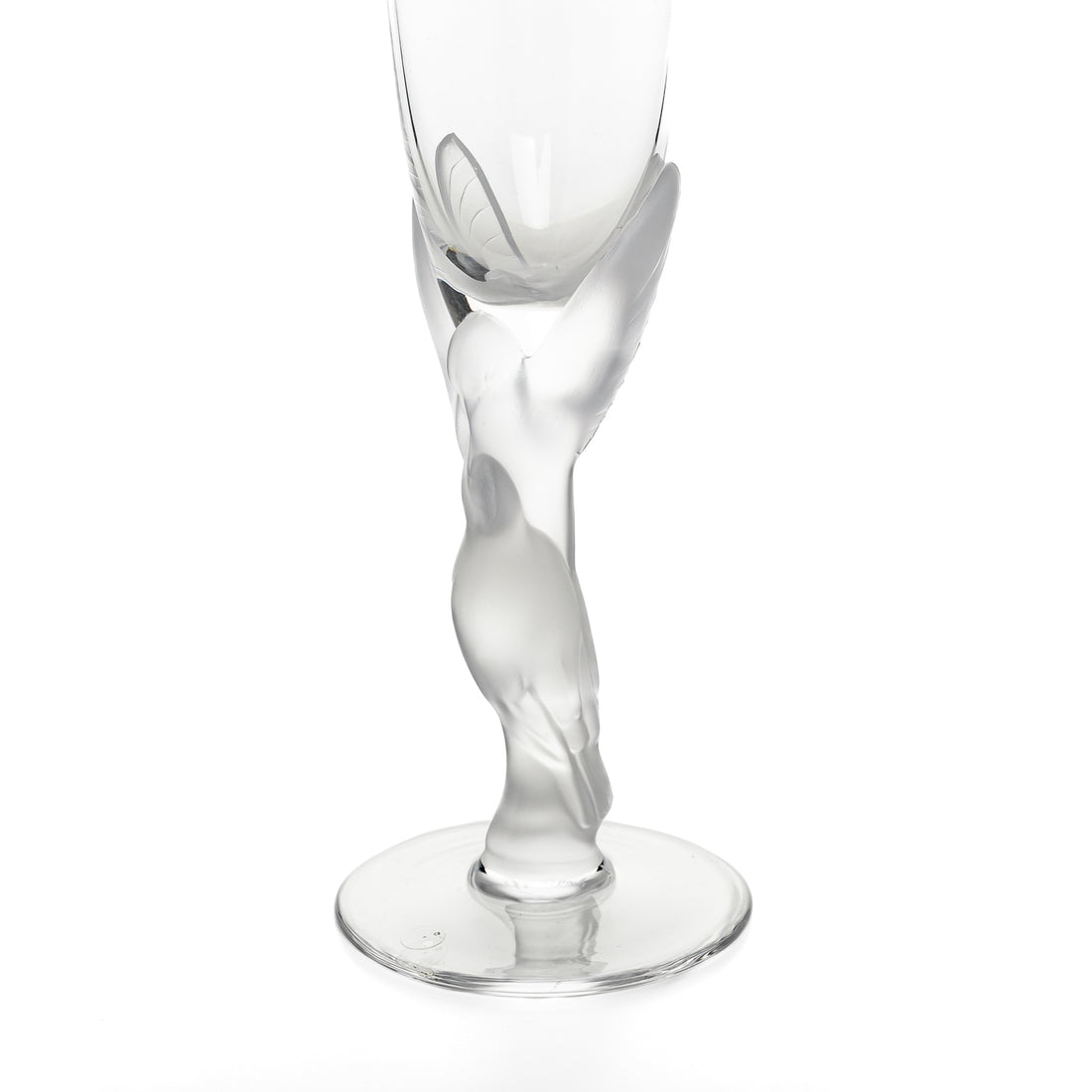 FABERGE Kissing Doves Crystal Champagne Flutes Set/2