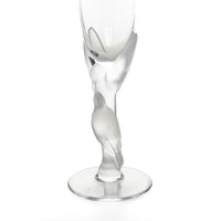 FABERGE Kissing Doves Crystal Champagne Flutes Set/2