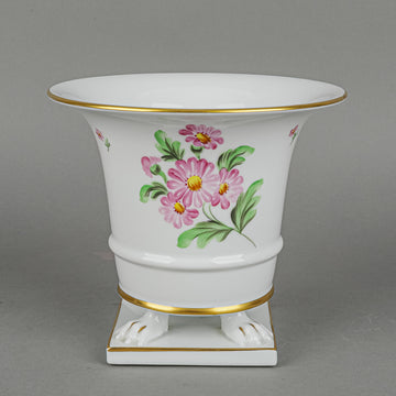 HEREND Empire Vase Hand Painted Floral