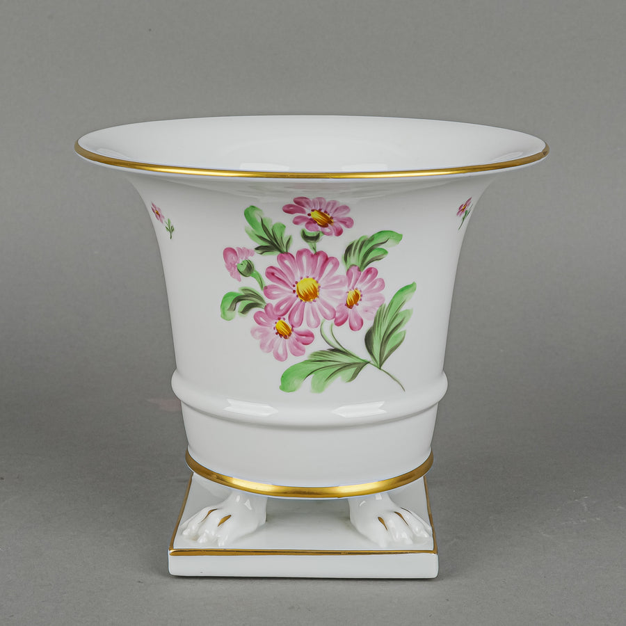 HEREND Empire Vase Hand Painted Floral