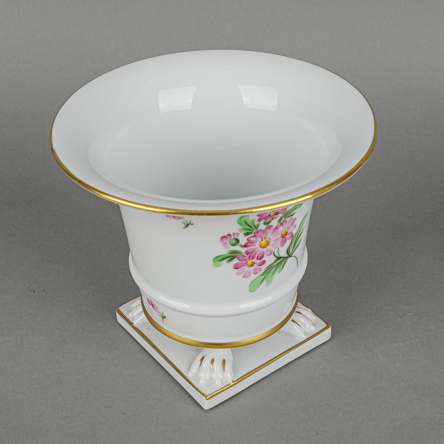 HEREND Empire Vase Hand Painted Floral