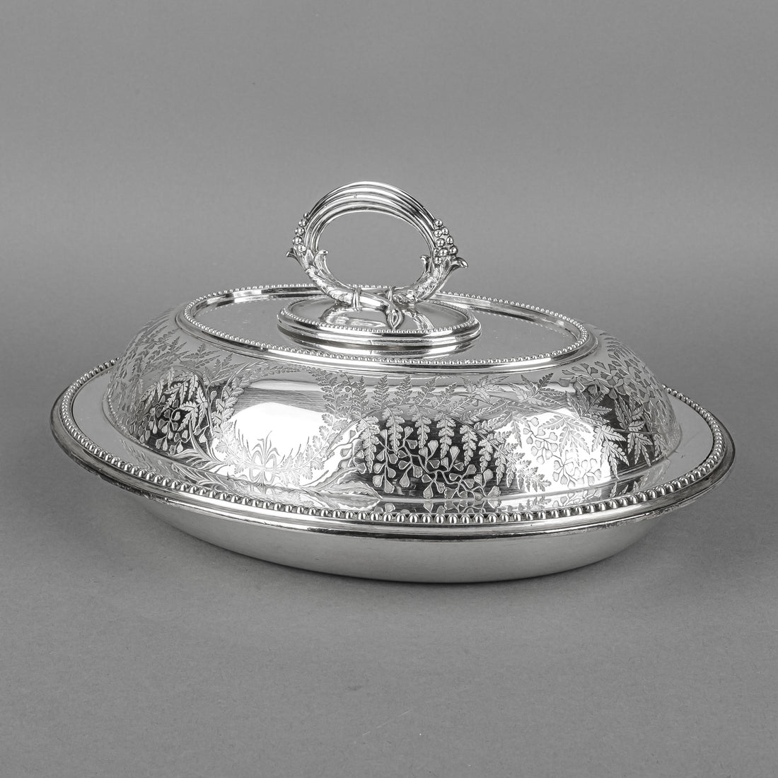 JAMES DIXON & SONS Silver Plate Entree Dishes Set Of 2