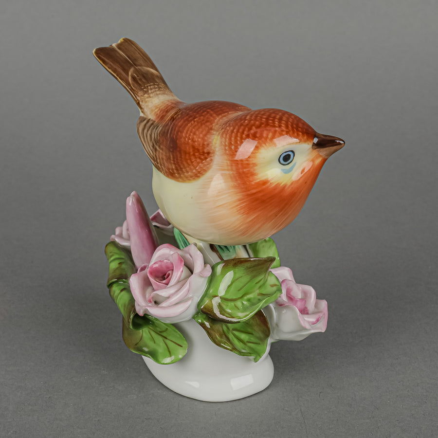 HEREND Fig Little Bird On A Twig - Natural 5126