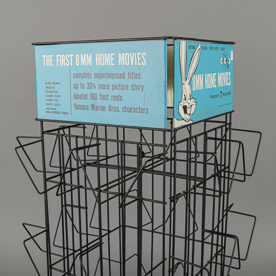 Vintage Wire Retail Stand - AAP Bugs Bunny 8MM Movies