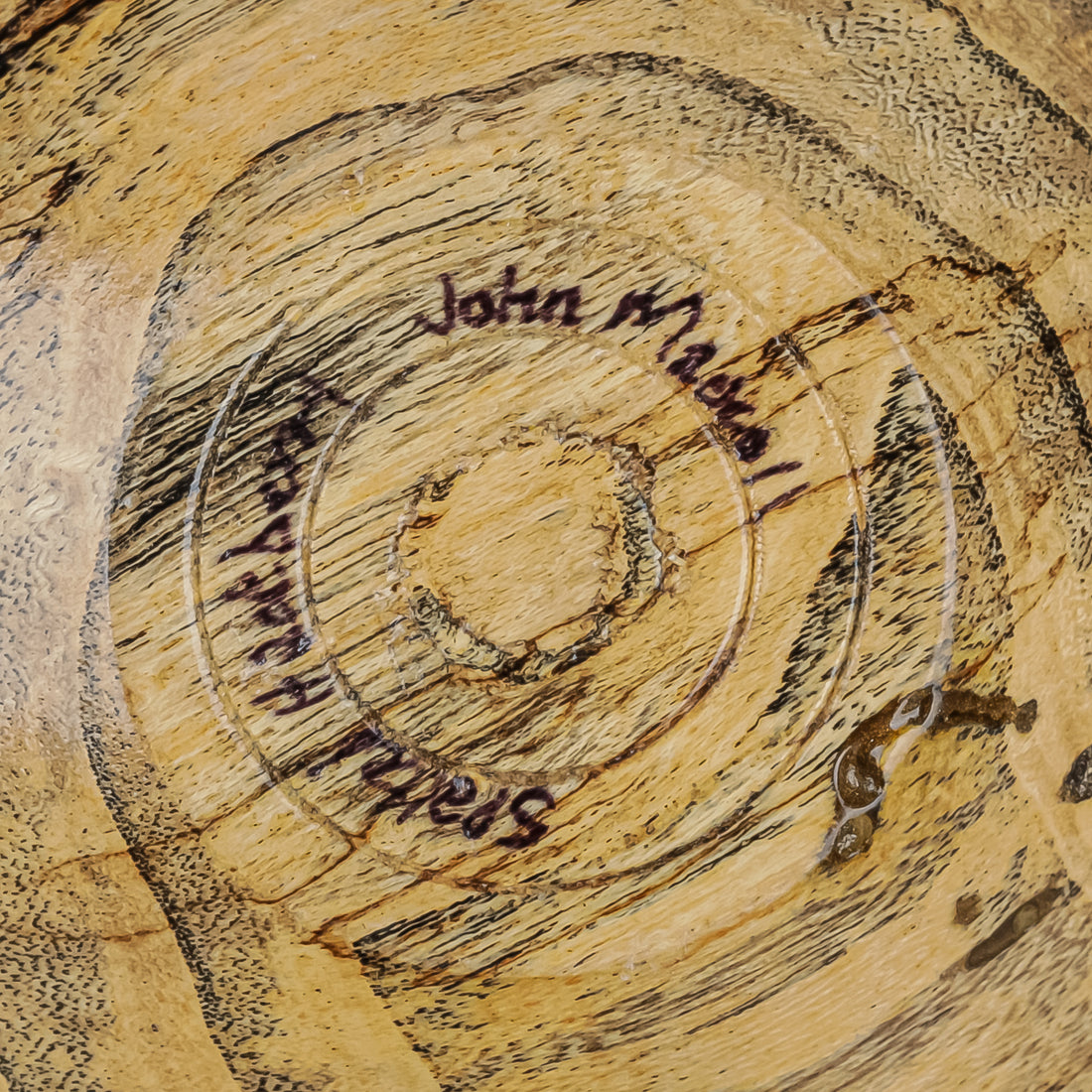 JOHN MASCOLL Spalted Hackberry Wood Vase