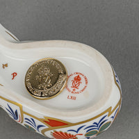 ROYAL CROWN DERBY Paperweight Sleeping Piglet