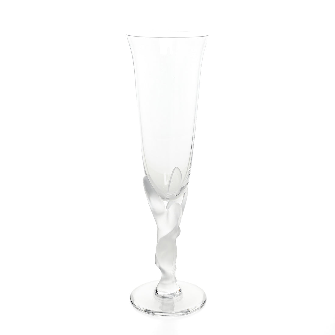 FABERGE Kissing Doves Crystal Champagne Flutes Set Of 5