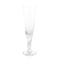 FABERGE Kissing Doves Crystal Champagne Flutes Set Of 5