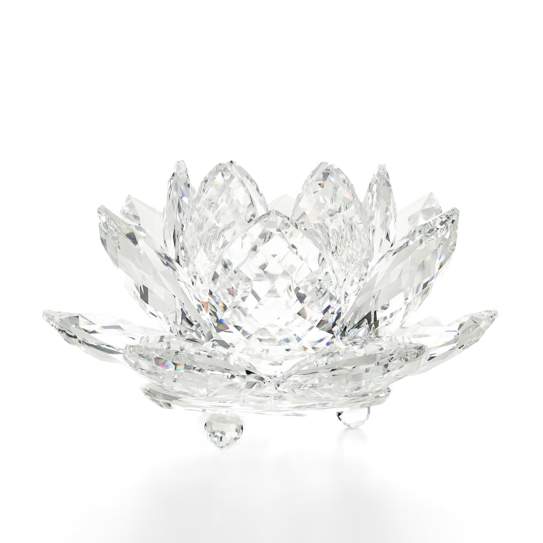 SWAROVSKI Waterlily Rosaline Candle Holder 5066010