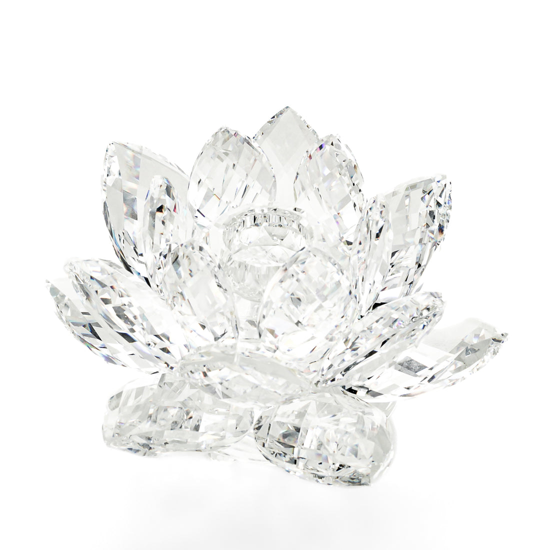 SWAROVSKI Waterlily Rosaline Candle Holder 5066010