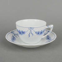 BING & GRØNDAHL Empire Blue & White Breakfast Cup & Saucer 104