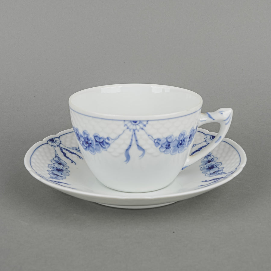 BING & GRØNDAHL Empire Blue & White Breakfast Cup & Saucer 104