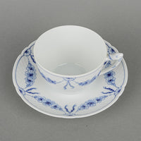 BING & GRØNDAHL Empire Blue & White Breakfast Cup & Saucer 104