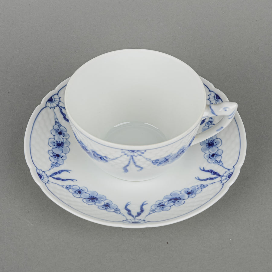 BING & GRØNDAHL Empire Blue & White Breakfast Cup & Saucer 104