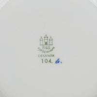 BING & GRØNDAHL Empire Blue & White Breakfast Cup & Saucer 104