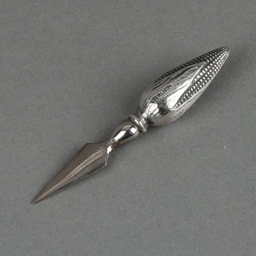 Sterling Silver Handle Stainless Steel Corn Holders - Set of 12