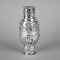 German 800 Silver Repousse Double Wedding Cups Set of 2