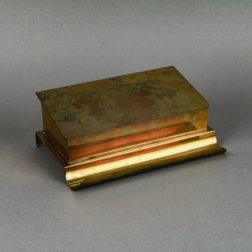 SARRIED LTD. Brass Desk Box with Pen Rest