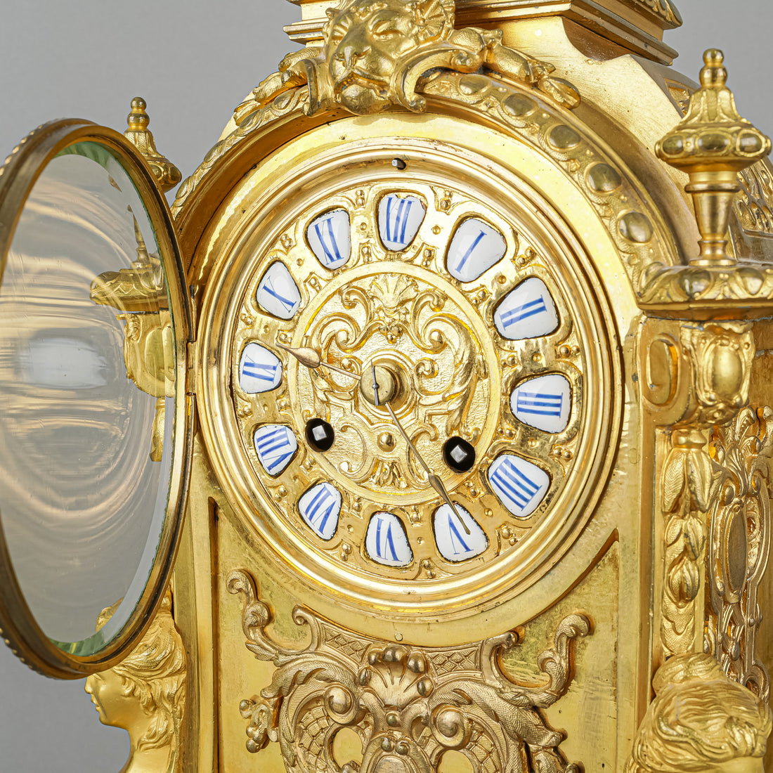 JAPY FRERES PARIS Ormolu & Bronze Mantel Clock
