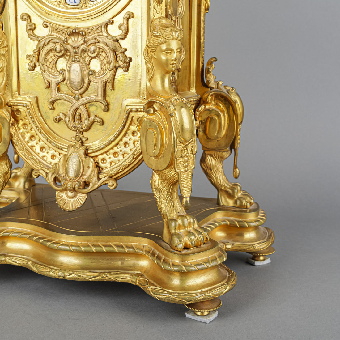 JAPY FRERES PARIS Ormolu & Bronze Mantel Clock
