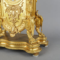 JAPY FRERES PARIS Ormolu & Bronze Mantel Clock