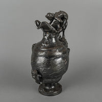 Antique Art Nouveau Pewter Ewer-Neptune Attr. To Kayserzinn
