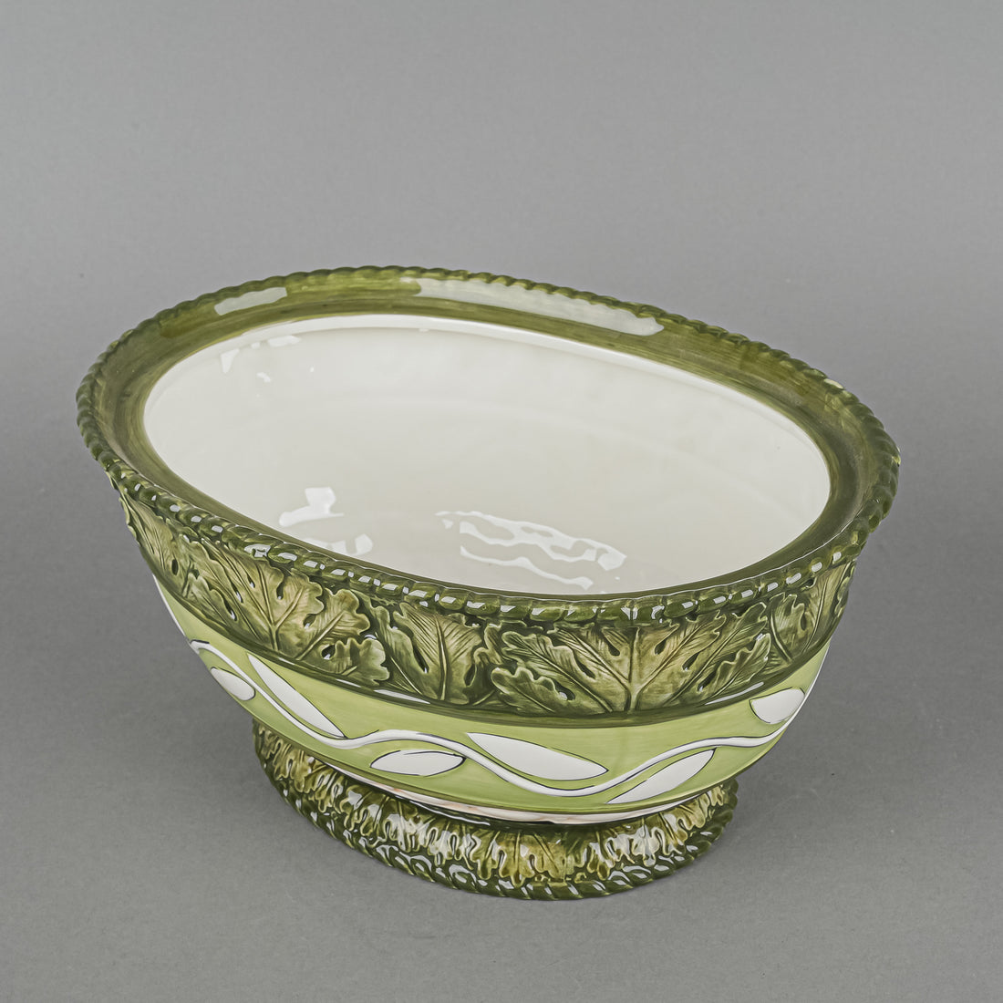 FITZ & FLOYD Vista Bella Rabbit Covered Serving Bowl