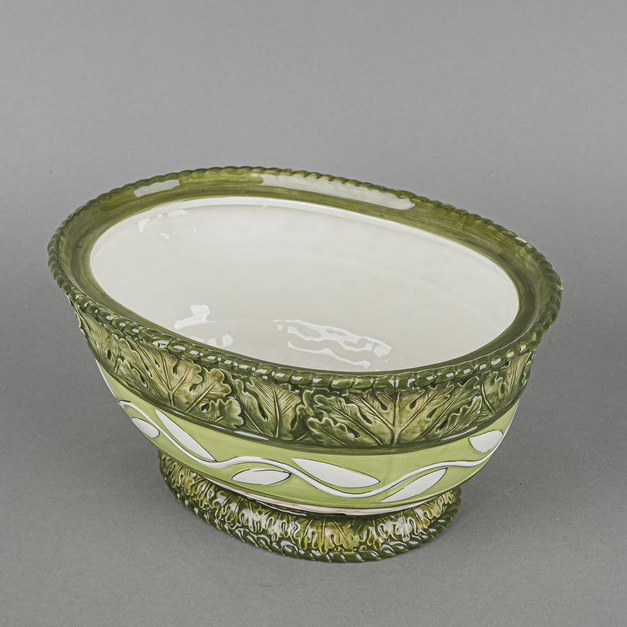FITZ & FLOYD Vista Bella Rabbit Covered Serving Bowl