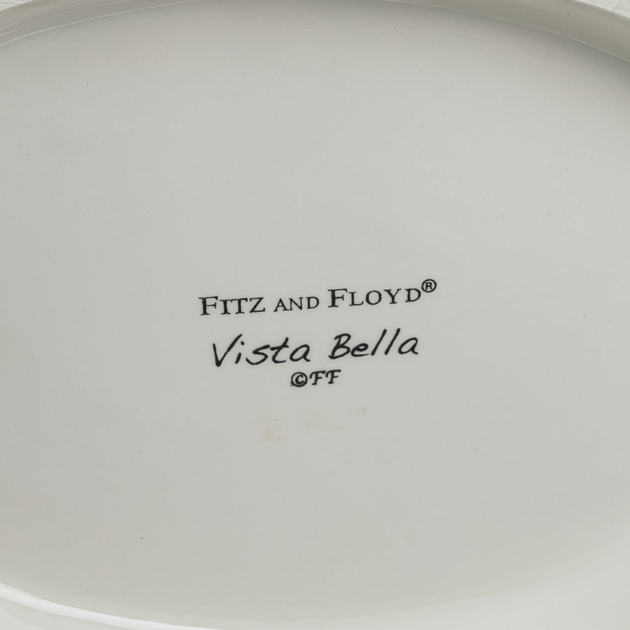 FITZ & FLOYD Vista Bella Rabbit Covered Serving Bowl