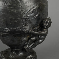 Antique Art Nouveau Pewter Ewer-Neptune Attr. To Kayserzinn