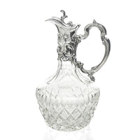 BIRKS Sterling Mount Cut Crystal Claret Jug