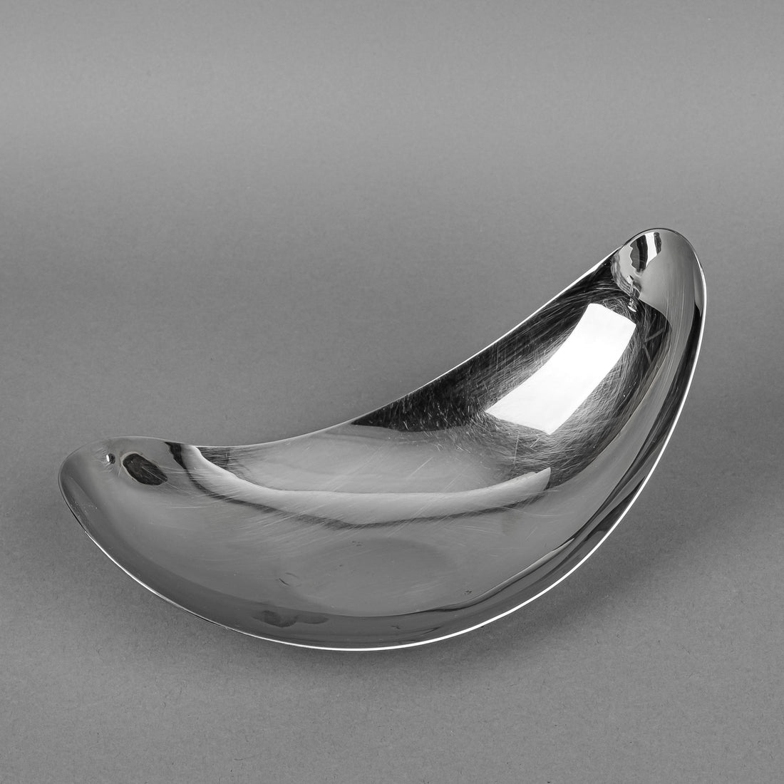 GEORG JENSEN Leaf Mirror Stainless Steel Dish