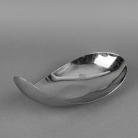 GEORG JENSEN Leaf Mirror Stainless Steel Dish
