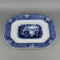 Antique PODMORE WALKER & CO Washington Pearl Stone Platter