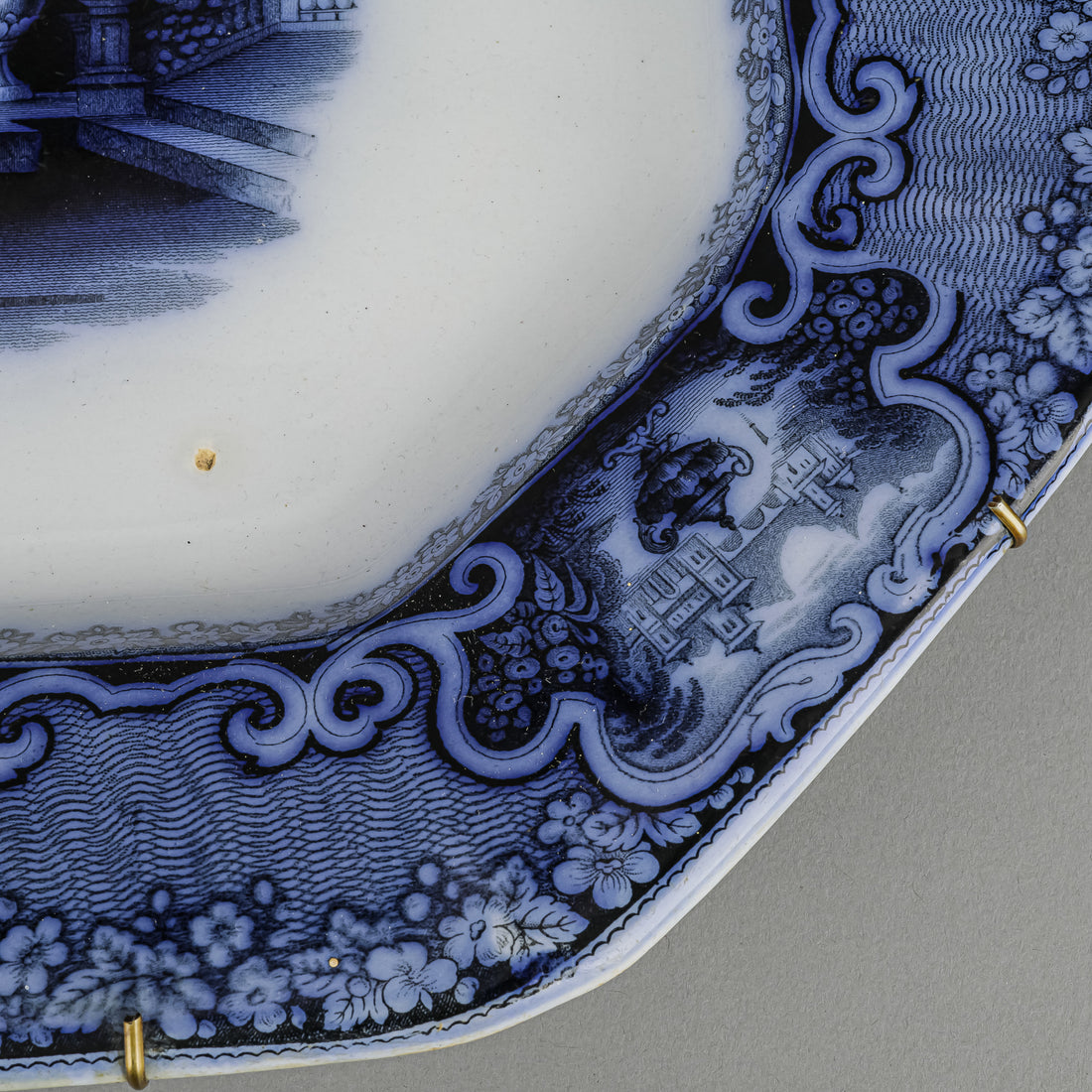 Antique PODMORE WALKER & CO Washington Pearl Stone Platter