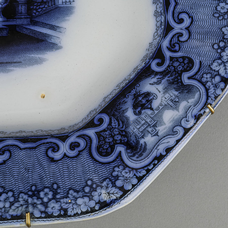 Antique PODMORE WALKER & CO Washington Pearl Stone Platter
