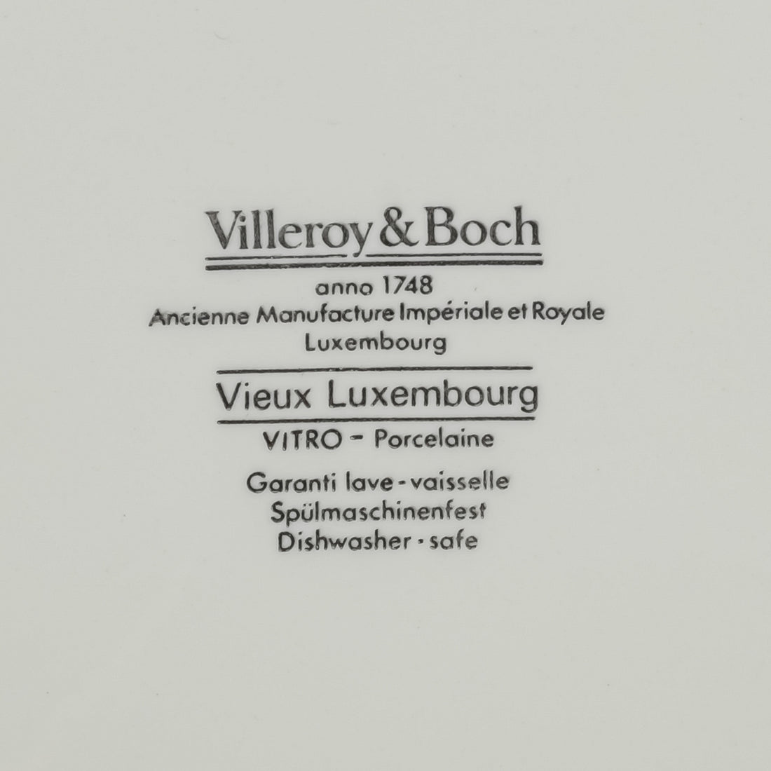 VILLEROY & BOCH Vieux Luxembourg Soup Plates Set of 6