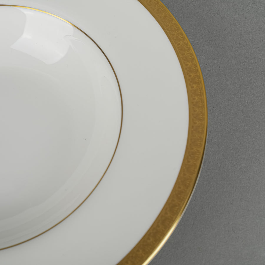 ROYAL DOULTON Royal Gold H4980 Soup Plates Set of 12